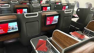 Qantas Business Class A380 LAXSydney amp 1st Class Lounge [upl. by Twila]