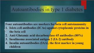 Autoantibodies in type I and type 15 diabetes  type 1 diabetes mellitus type 15 diabetes [upl. by Nadeen]