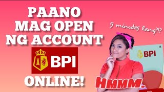 PAANO MAG OPEN NG BPI ACCOUNT ONLINE BPI SAVEUP  STEP BY STEP GUIDE MYRA MICA [upl. by Odlanyar690]