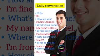 Fluent English speaking  Daily conversation  Learning Englishshorts [upl. by Akienaj]