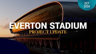 WORK CONTINUES ON THE FINER DETAILS 🔵🤩  Latest project update from Everton Stadium [upl. by True]