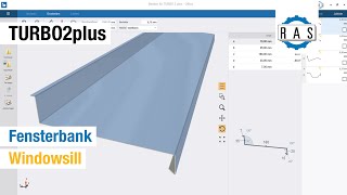 RAS TURBO2plus Fensterbank biegen  RAS TURBO2plus Bending a windowsill [upl. by Aleac]