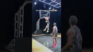 1v1 No Running 🤣 hoops basketballdrills basketball [upl. by Druce]