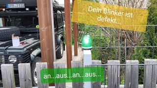 Torantrieb Blinklicht reparieren  12V 24V 230V  Schiebetor Warnleuchte Warnlicht Signalleuchte [upl. by Yran]