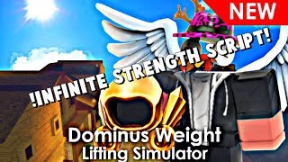 ROBLOX  Dominus Lifting Simulator INFINITE STRENGHT SCRIPT [upl. by Schonfield]