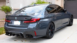 DOWNPIPES  CATBACK EXHAUST M5 COMP POV [upl. by Teriann]