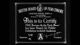 BBFC Rating Card AAmbassador Film Productions Limited 1940 [upl. by Dacie]