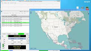 N7JFP  FT8 QRPQSO Multi WSJTX Instances feeding JTAlert and GridTracker [upl. by Adabel]