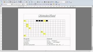 TuT 1 Kreuzworträtsel erstellen [upl. by Elsinore]