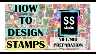 NIFT NID ENTRANCE EXAM PREPARATION 2025  How to Design Stamps [upl. by Cuthbertson]