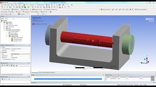 ANSYS 15 Tutorial  Frictional Contact amp Bolt Pretension [upl. by Pytlik]