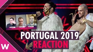 Conan Osíris quotTelemóveisquot  Portugal Eurovision 2019 Reaction  wiwibloggs [upl. by Okihcim]