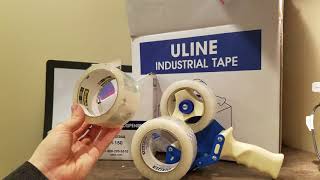 The Best Tape Dispenser amp Tape ULINE H150 Shipping Packing Moving Save Money Life Hack [upl. by Daraj]