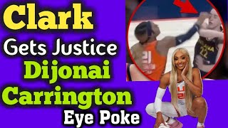 Caitlin Clark Has Finally Received Justice For Dijonai Carrington Eye Poke At WNBA Playoffs [upl. by Younglove]