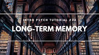 LongTerm Memory Intro Psych Tutorial 73 [upl. by Dorren364]