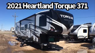 2021 Heartland Torque 371 5th Wheel Toy Hauler [upl. by Nyrahs]