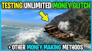 Mythbusting GTA Weekly update Money Methods Unlimited Money Glitch [upl. by Ellenuahs325]