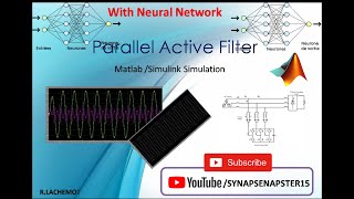 Simulation Of Parallel Active Filter With Neaural Network  Filtre Actif Parallèle par réseau de neu [upl. by Ellatsirhc376]