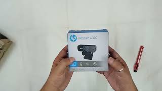 HP Web Camera Unboxing  HP w300 Web Camera Unboxing [upl. by Fabrin]