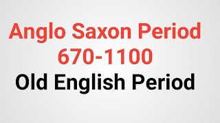 History of English Literature in Hindi  Anglo Saxon Period  Old English Period [upl. by Amlus]