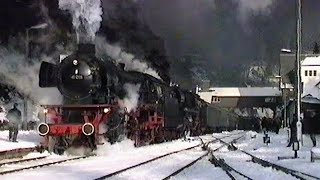 Mit 3 Dampfloks übern Berg  Führerstandsmitfahrt 03 1010  Cab Ride steam engine 03 1010 [upl. by Amikan969]