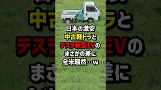 日本の激安中古軽トラとテスラ新型EVのまさかの差に全米騒然… 海外の反応 [upl. by Byrom823]