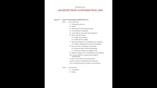 Diplomado LOS SECRETOS DE LA DEFENSA FISCAL PARA 2025 [upl. by Babb372]