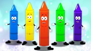 Five Little Crayons Numbers Song and Learning Videos for Kids [upl. by Olodort]