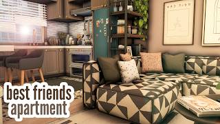 best friends apartment \\ The Sims 4 CC speed build [upl. by Ambrosi601]