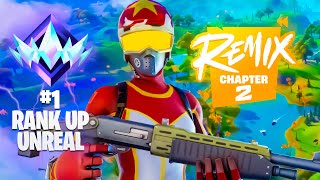 1 Controller Player with HANDCAM 🎮 👑 Chapter 2 UNREAL RANK SPEEDRUN 🏆 Fortnite OG Remix [upl. by Yarod]