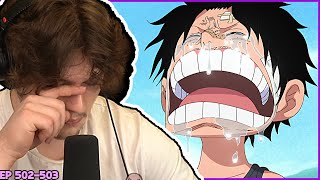 Straw hat crew learn about luffys brother Ace death  End Dub  One Piece moments [upl. by Ibson]