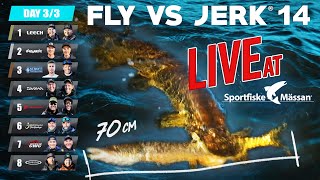 FLY VS JERK 14  Episode 6 LIVE from the Sportfishing Fair March 17th 1600 [upl. by Adnirod]