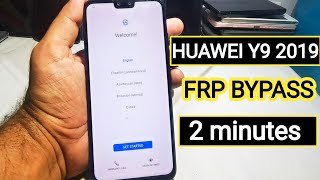 Huawei Y9 2019 FRP Bypass 2024 just 2 minutes with trick Google Account Remove Without PC [upl. by Andriana]