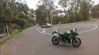 Musarri Exhaust on a Ninja 300 [upl. by Ynettirb]