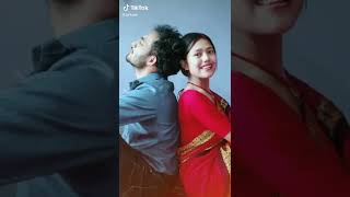 Cute couple sudhir shrestha and roshni shrestha tiktok viralcouple [upl. by Barbuto960]