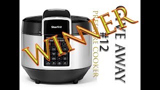 GIVEAWAY 12 WINNER OF A STARFRIT PRESSURE COOKER CONGRATS  Connies RAWsome kitchen [upl. by Llerref330]