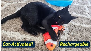 Potaroma Flopping Fish Cat Toy  Panther Approved [upl. by Sucramel115]