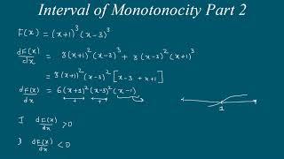 Interval of Monotonicity Part 2  Increasing Decreasing Function [upl. by Det]