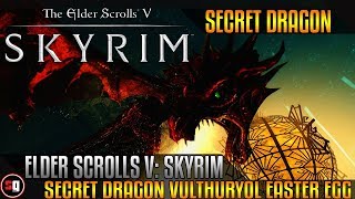 Elder Scrolls V Skyrim  Secret Dragon Vulthuryol Easter Egg [upl. by Griffith14]