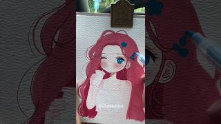 Brush pen drawing ideas  Lilys Wand painting drawing [upl. by Cortney]