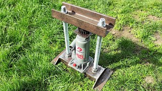 MINI HYDRAULIC PRESS INCREDIBLE DIY MINI PRESS [upl. by Ahsiele]