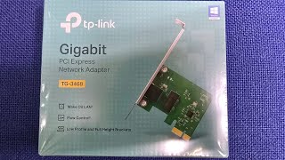 Unboxing ĐậpMở hộp TPLink TG3468UN Ver 40  Gigabit PCI Express Network Adapter [upl. by Streeter581]