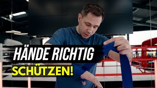 Hände richtig bandagieren und schützen tipps boxing [upl. by Retniw810]