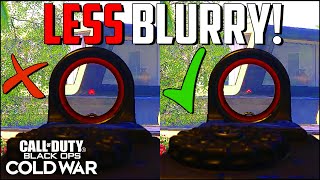 How To Fix Blurry Reticle In Cold War Fix blurry sight black ops cold war [upl. by Eecak]