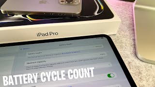 How To Check Battery Cycles Count On iPad Pro M4  2024 version  Check battery health [upl. by Notnirt]