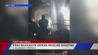 CSPD releases footage of deadly Stetson Hills officerinvolved shooting [upl. by Llerret984]