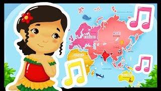 Les pays du monde audio  Chansons pour chanter dans les écoles [upl. by Isleen755]