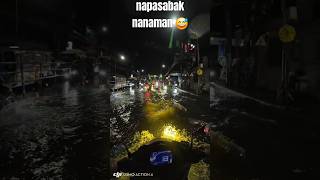 napa langoy nanaman 🤣 sniper155vva yamaha flooding shorts [upl. by Arluene]