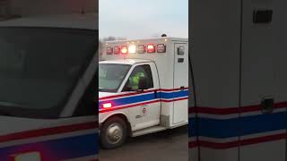 Ambulance Responding To Emergency Carlisle Ohio CSX Railroad Crossing JawTooth shorts [upl. by Ayatal]