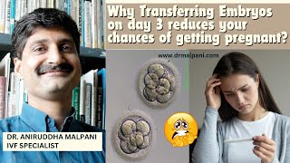 Why transferring day 3 embryos reduces your chances of getting pregnant Dr Aniruddha Malpani ivf [upl. by Radborne]